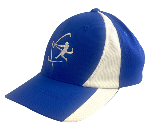 Youth Sport-Tek® Adjustable Cap - Royal Blue and White