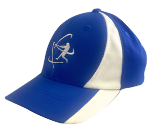 Youth Sport-Tek® Adjustable Cap - Royal Blue and White