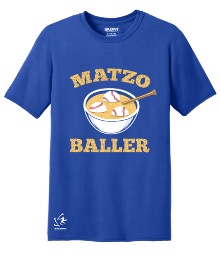 Men's Matzo Baller Short Sleeve T-Shirt - Blue