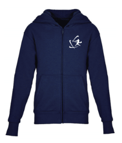 Youth Israel Baseball Deluxe Soft Zipper Hoodie - Midnight Navy